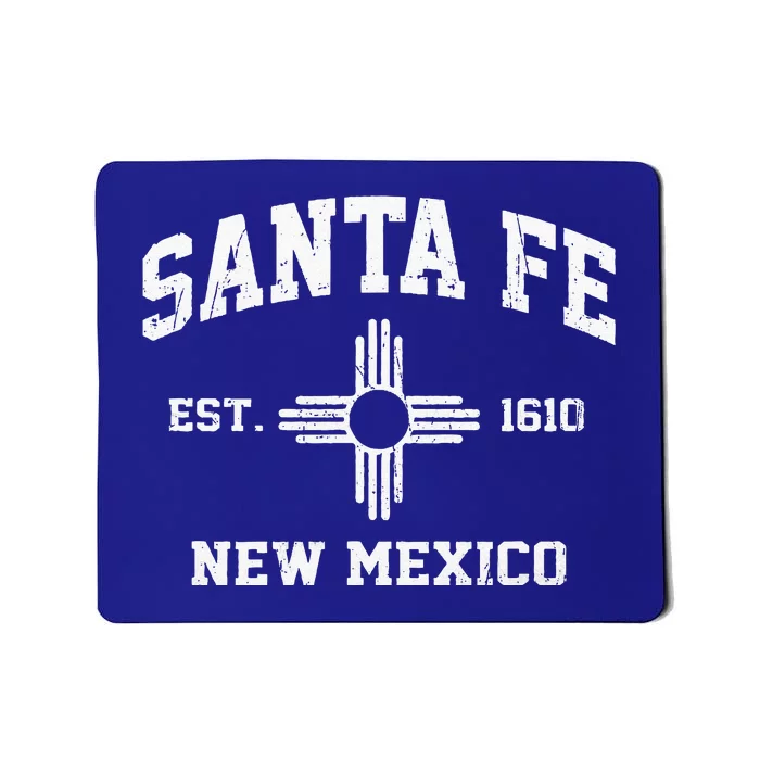 Santa Fe New Mexico NM Vintage State Athletic Style Mousepad