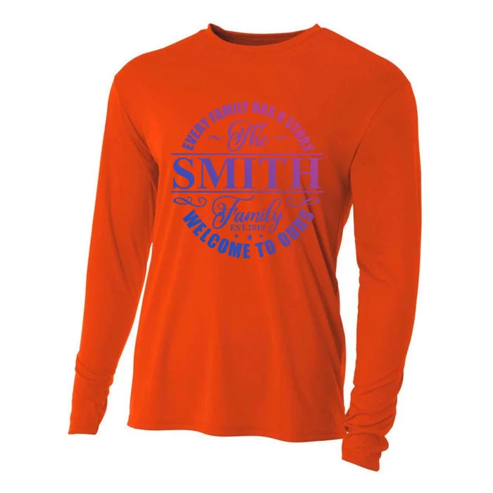 Smith Family Name Every Family Has A Story The Smith Family Gift Cooling Performance Long Sleeve Crew