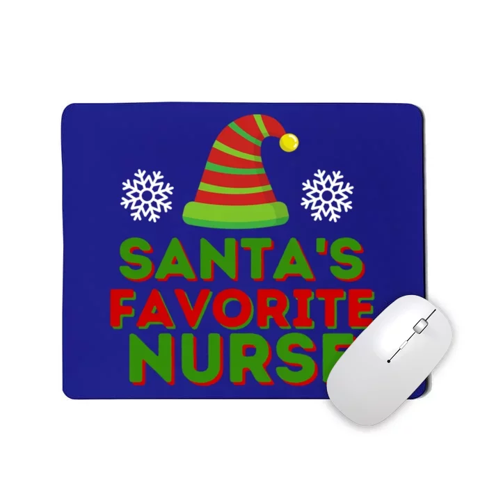 Santas Favorite Nurse Gift Mousepad