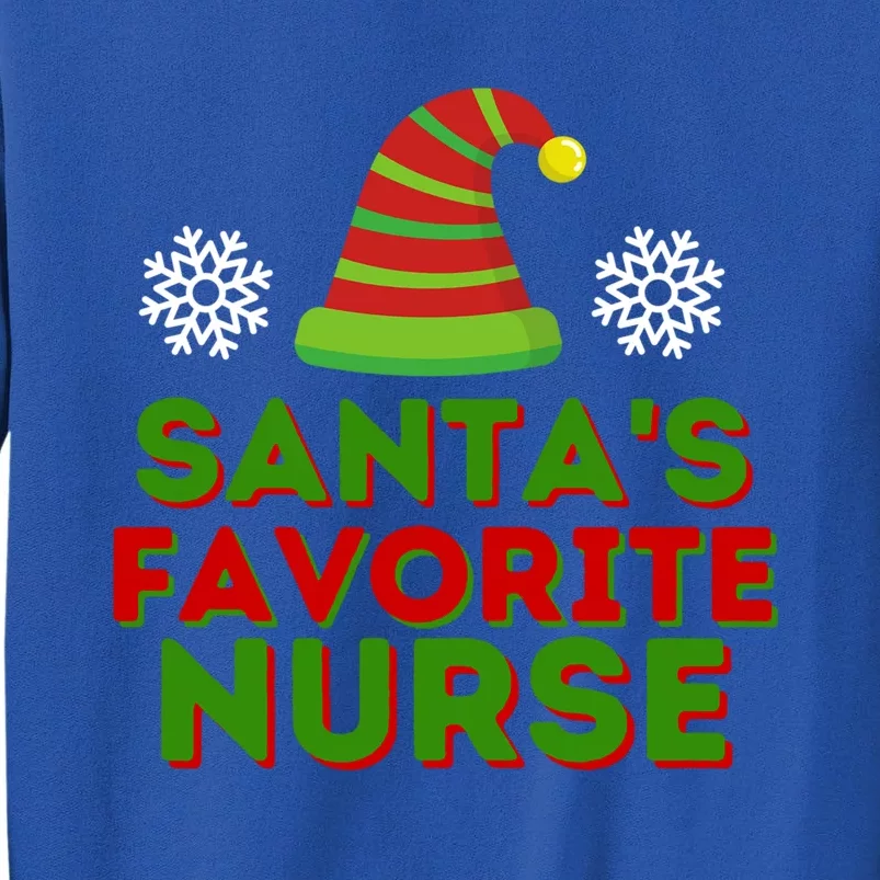 Santas Favorite Nurse Gift Tall Sweatshirt