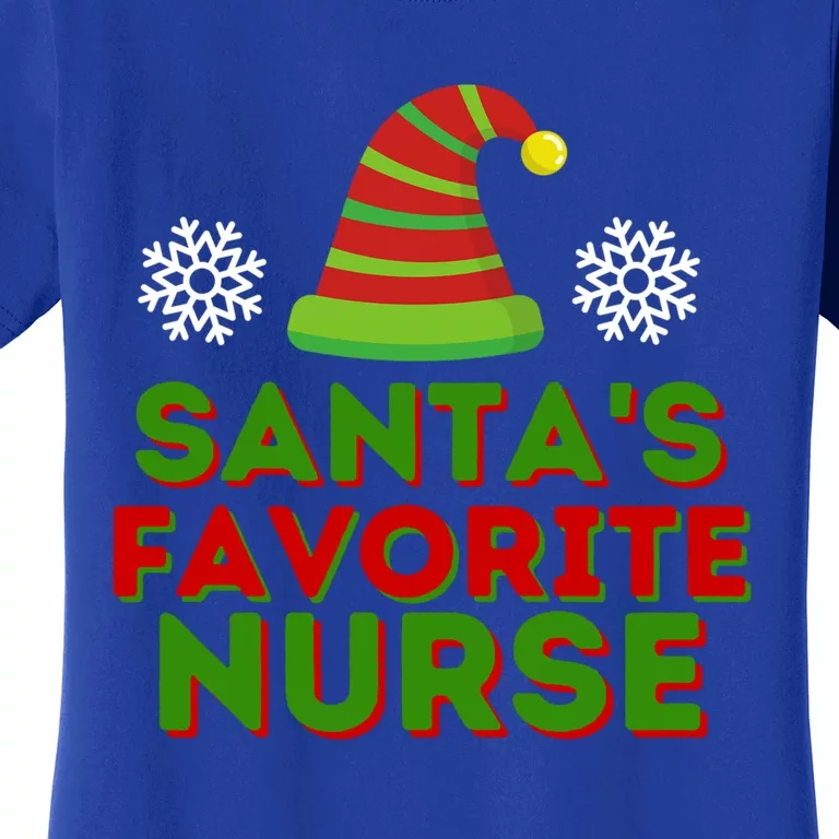 Santas Favorite Nurse Gift Women's T-Shirt