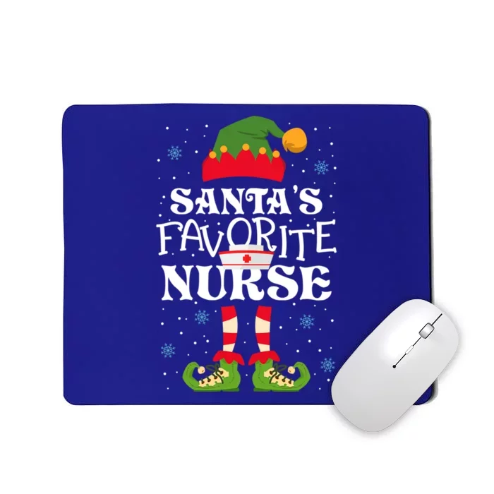 Santas Favorite Nurse XMas Elf Great Gift Mousepad