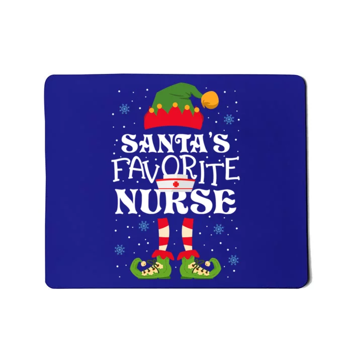 Santas Favorite Nurse XMas Elf Great Gift Mousepad