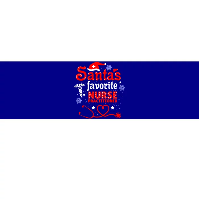 Santas Favorite Nurse Practitioner Christmas Gift Bumper Sticker