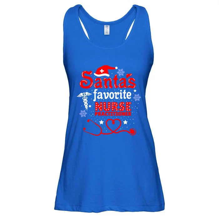 Santas Favorite Nurse Practitioner Christmas Gift Ladies Essential Flowy Tank