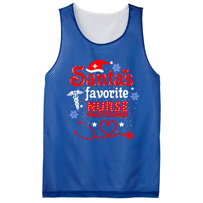 Santas Favorite Nurse Practitioner Christmas Gift Mesh Reversible Basketball Jersey Tank