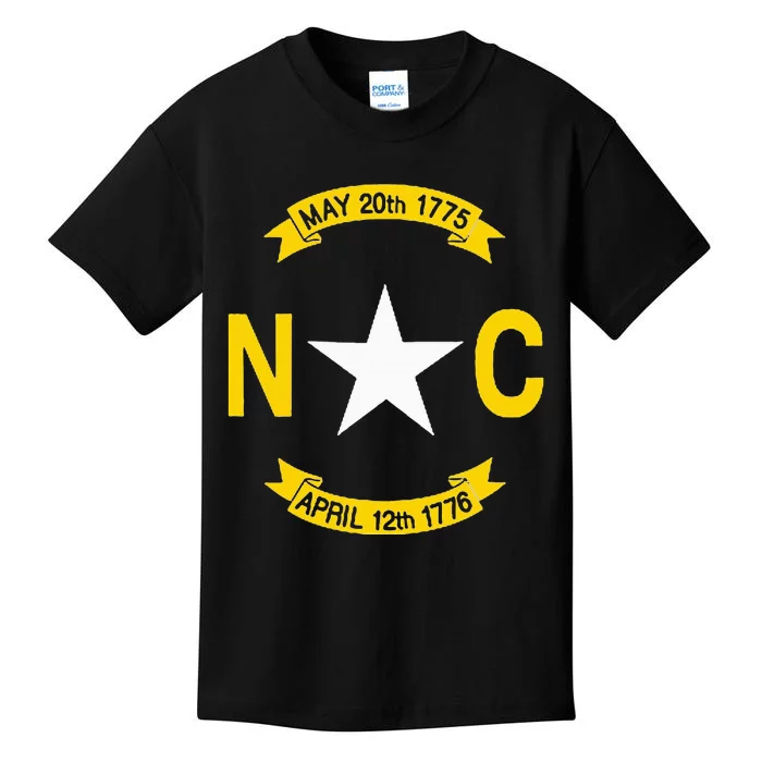 State Flag Of North Carolina Kids T-Shirt