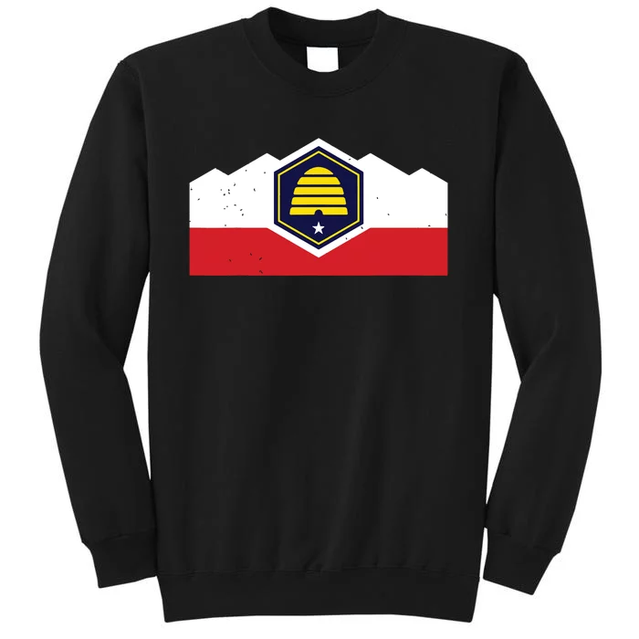 State Flag Of Utah New 2024 Beehive Design Tall Sweatshirt