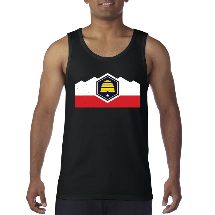 State Flag Of Utah New 2024 Beehive Design Tank Top