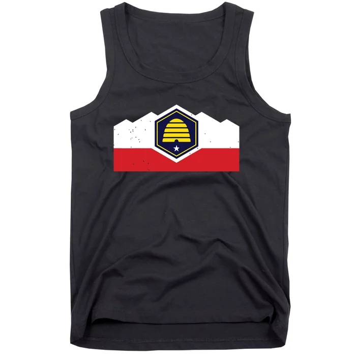 State Flag Of Utah New 2024 Beehive Design Tank Top