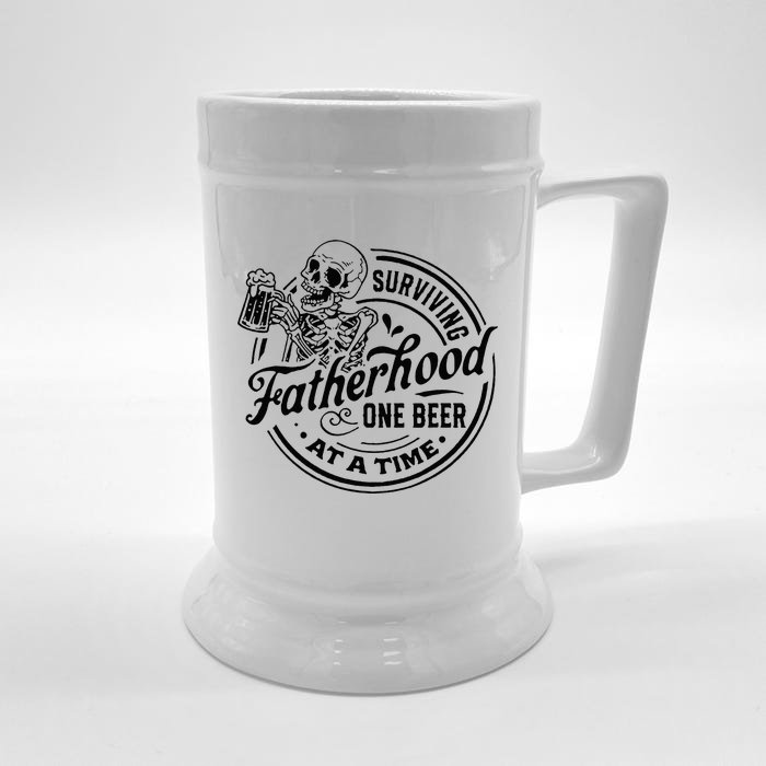 Surviving Fatherhood One Beer At A Time Front & Back Beer Stein