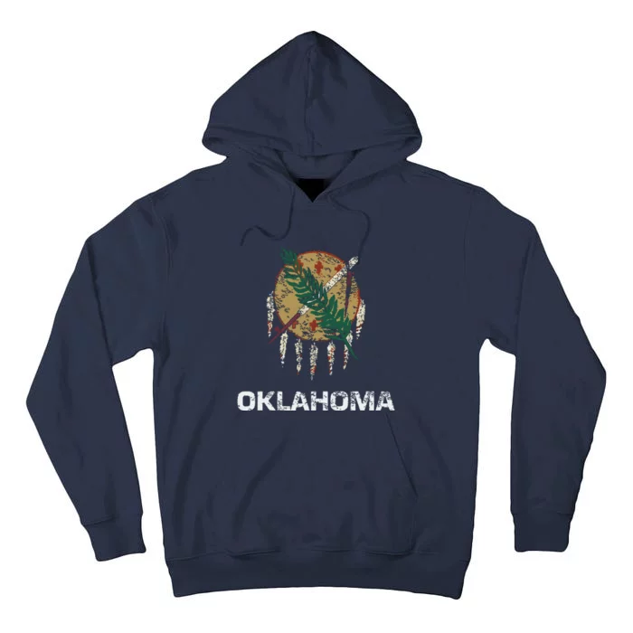 State Flag Of Oklahoma Tulsa Norman Oklahoma City Tall Hoodie