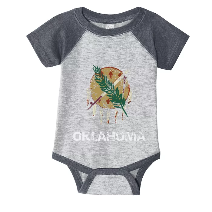 State Flag Of Oklahoma Tulsa Norman Oklahoma City Infant Baby Jersey Bodysuit