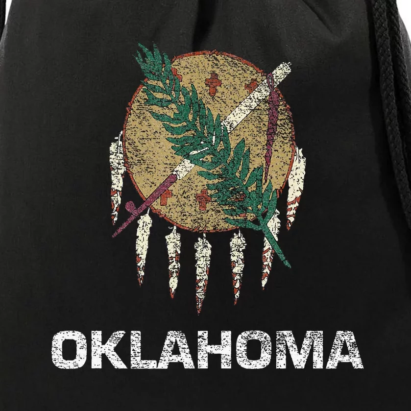 STATE FLAG OF OKLAHOMA TULSA NORMAN OKLAHOMA CITY Drawstring Bag