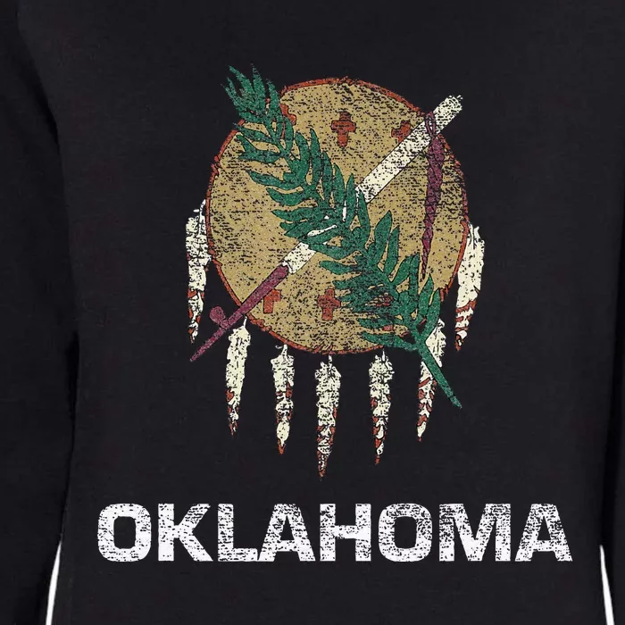 STATE FLAG OF OKLAHOMA TULSA NORMAN OKLAHOMA CITY Womens California Wash Sweatshirt