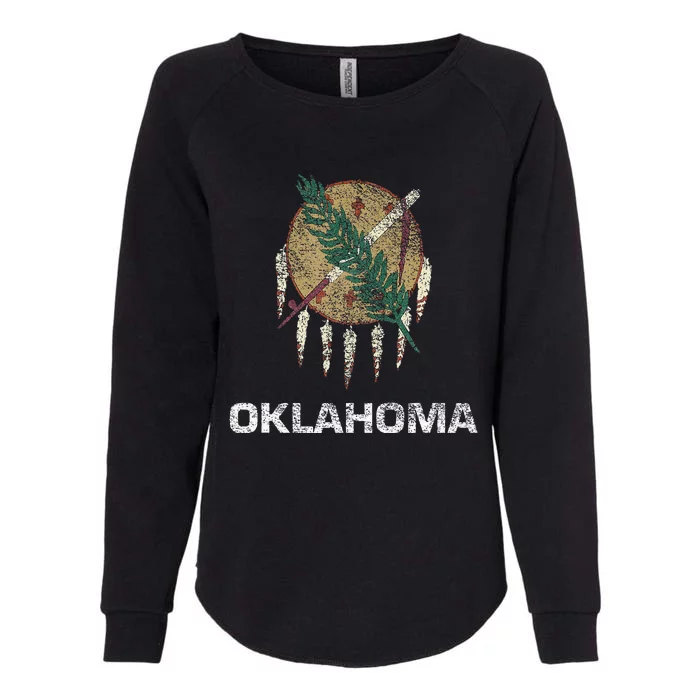 STATE FLAG OF OKLAHOMA TULSA NORMAN OKLAHOMA CITY Womens California Wash Sweatshirt