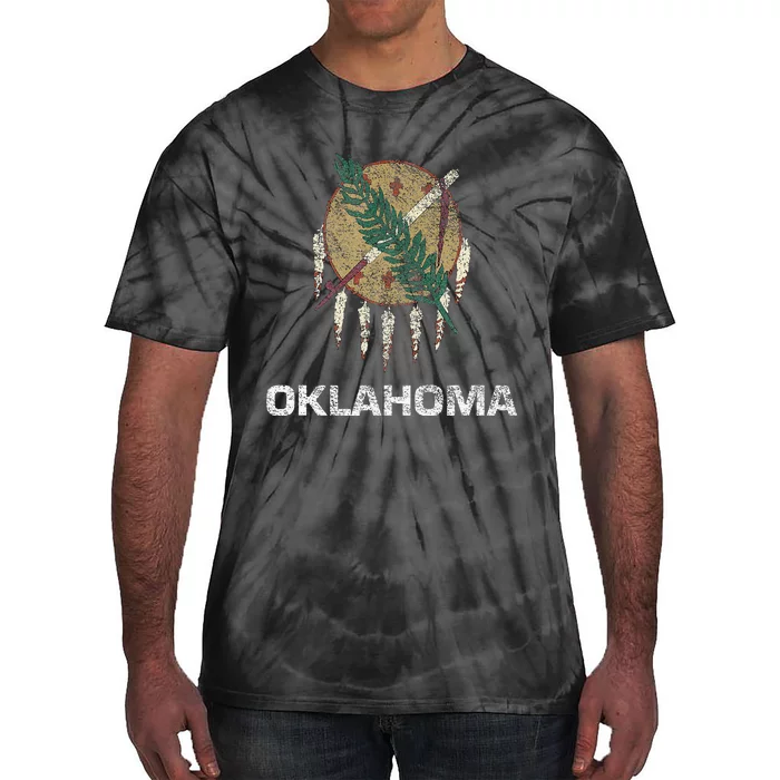 STATE FLAG OF OKLAHOMA TULSA NORMAN OKLAHOMA CITY Tie-Dye T-Shirt