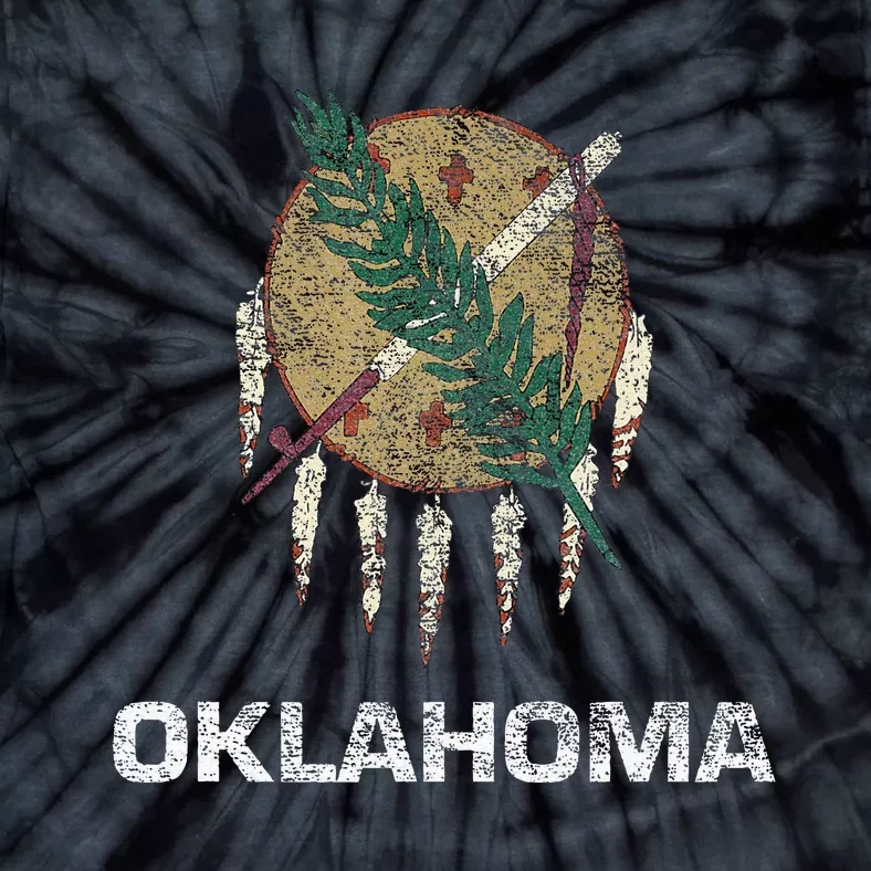 STATE FLAG OF OKLAHOMA TULSA NORMAN OKLAHOMA CITY Tie-Dye T-Shirt