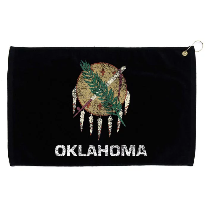 STATE FLAG OF OKLAHOMA TULSA NORMAN OKLAHOMA CITY Grommeted Golf Towel