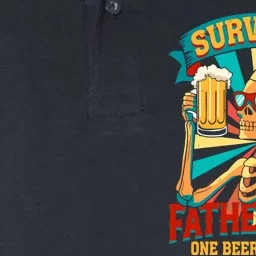 Surviving Fatherhood One Beer At A Time Softstyle Adult Sport Polo