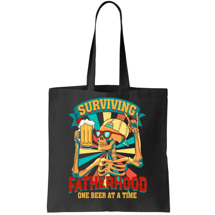 Surviving Fatherhood One Beer At A Time Tote Bag