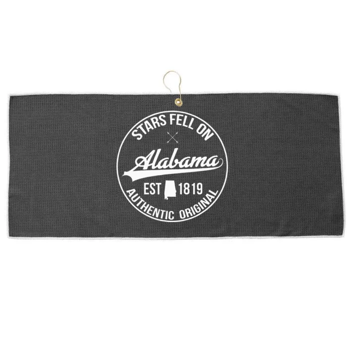 Stars Fell On Alabama Authentic Original State Slogan Large Microfiber Waffle Golf Towel