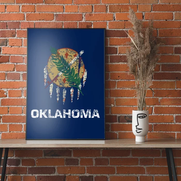 State Flag Of Oklahoma Tulsa Norman Oklahoma City Poster