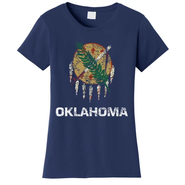 State Flag Of Oklahoma Tulsa Norman Oklahoma City Women's T-Shirt