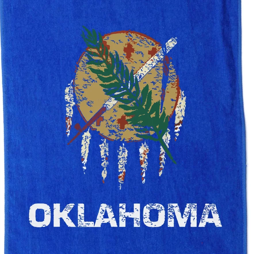 State Flag Of Oklahoma Tulsa Norman Oklahoma City Platinum Collection Golf Towel