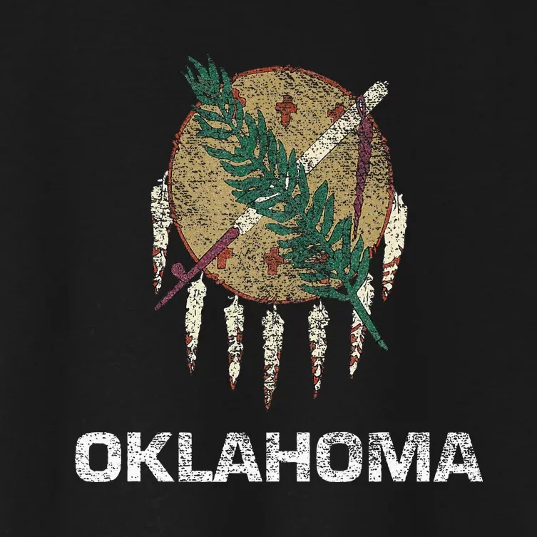 State Flag Of Oklahoma Women's Crop Top Tee