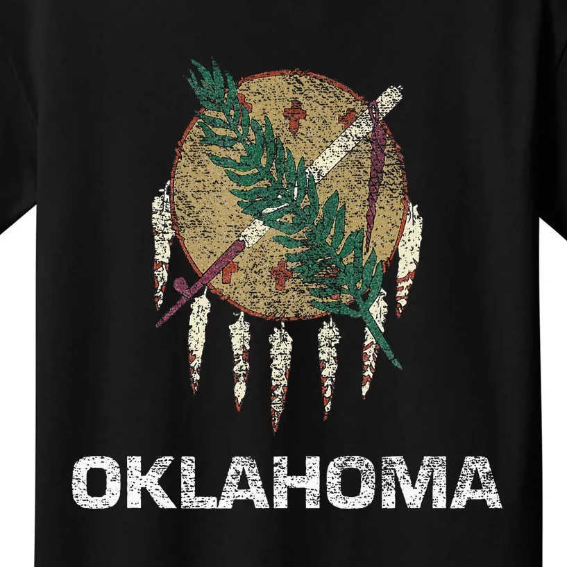 State Flag Of Oklahoma Kids T-Shirt