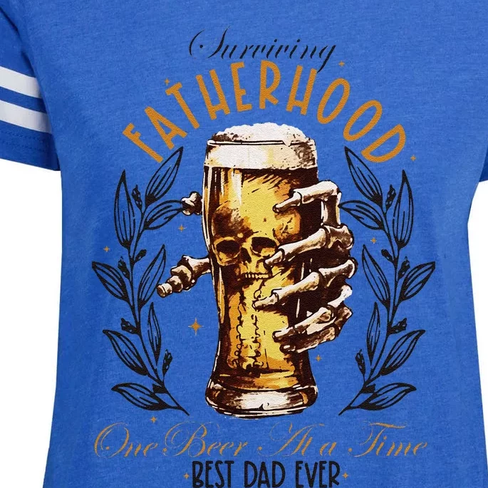 Surviving Fatherhood One Beer At A Time Enza Ladies Jersey Football T-Shirt