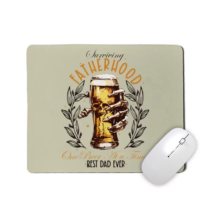 Surviving Fatherhood One Beer At A Time Mousepad