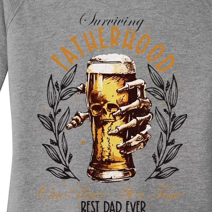 Surviving Fatherhood One Beer At A Time Women's Perfect Tri Tunic Long Sleeve Shirt