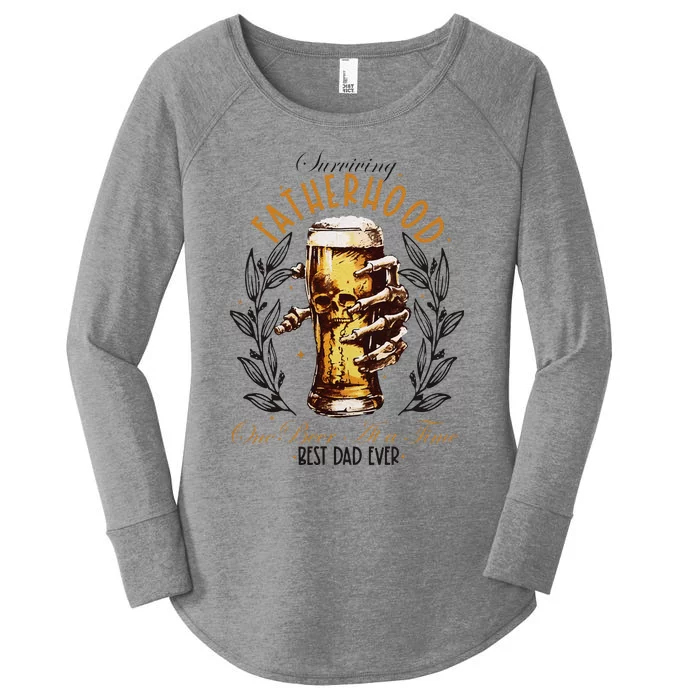 Surviving Fatherhood One Beer At A Time Women's Perfect Tri Tunic Long Sleeve Shirt