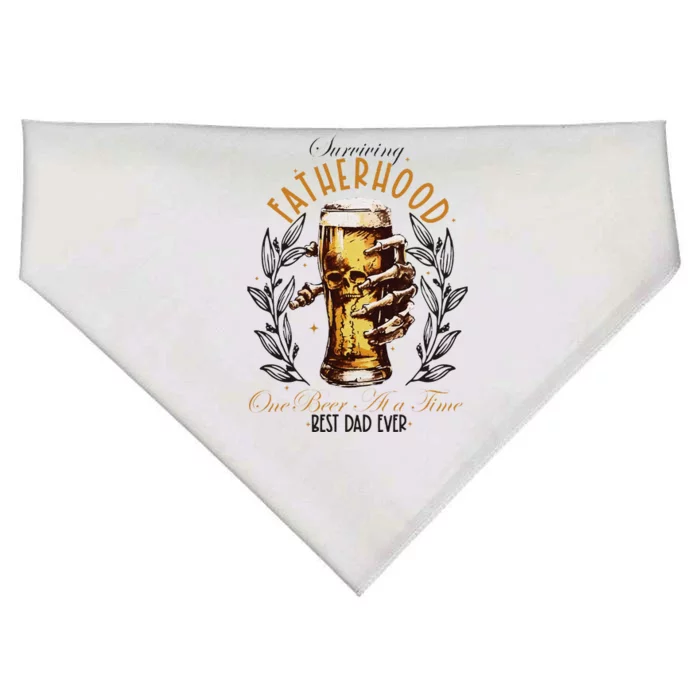 Surviving Fatherhood One Beer At A Time USA-Made Doggie Bandana