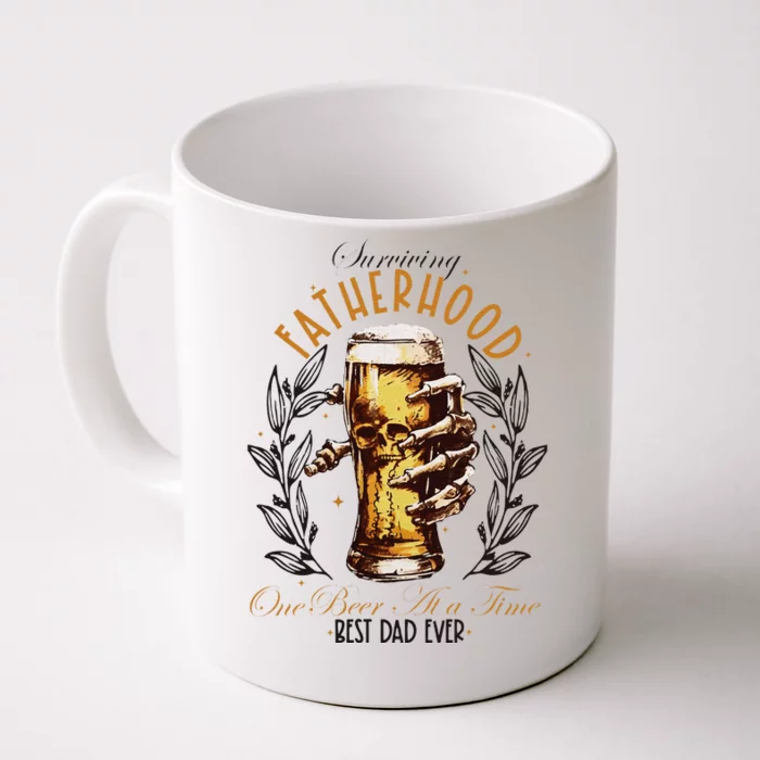 Surviving Fatherhood One Beer At A Time Front & Back Coffee Mug