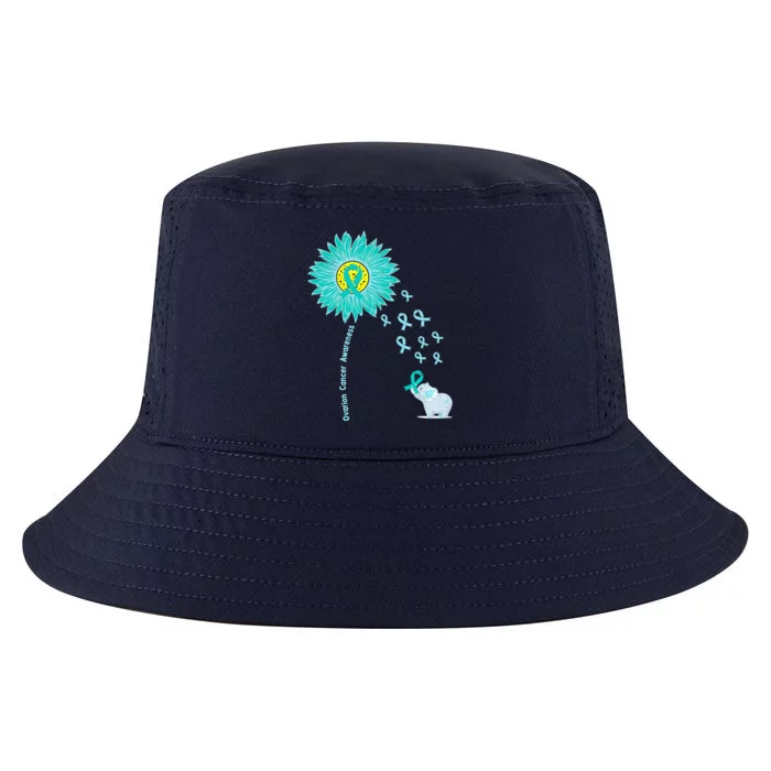 Support For Ovarian Cancer Awareness Teal Ribbon Product Cool Comfort Performance Bucket Hat