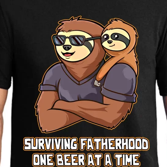 Surviving Fatherhood One Beer At A Time Parents Dad Mom Dad Cute Gift Pajama Set