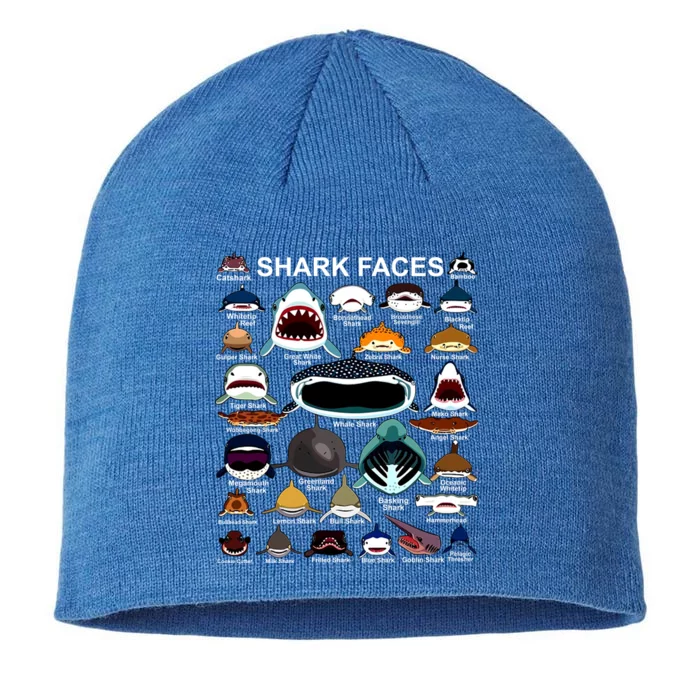 Shark Faces Of All Kinds 8 1/2in Sustainable Knit Beanie