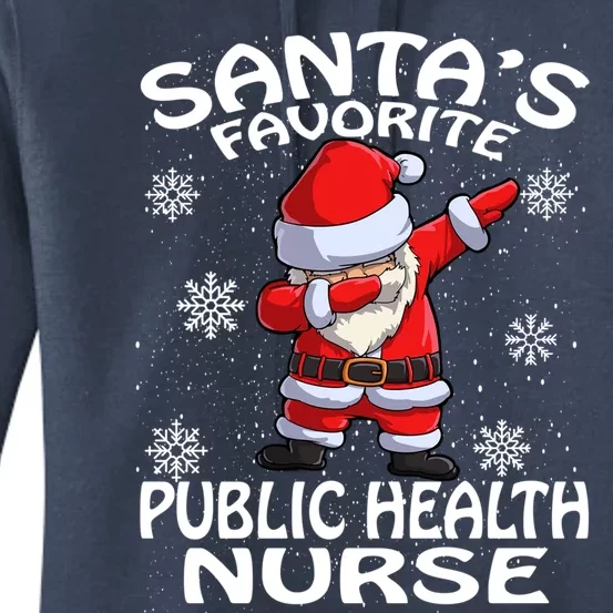 Santas Favorite Public Health Nurse Christmas Cute Gift Women's Pullover Hoodie