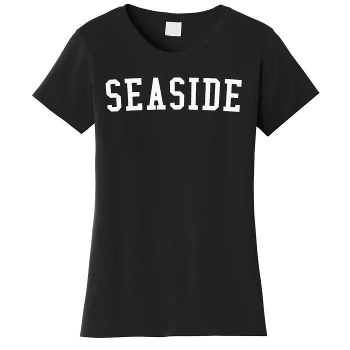 Seaside Florida Prep Block Lettering Vintage Style Women's T-Shirt