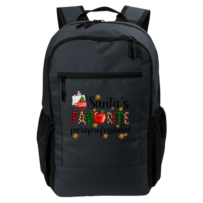 SantaS Favorite Para Christmas Paraprofessional Teacher Gift Daily Commute Backpack