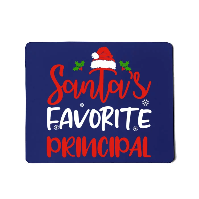 SantaS Favorite Principal Funny Christmas Gifts Mousepad