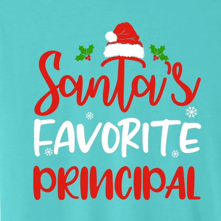 SantaS Favorite Principal Funny Christmas Gifts ChromaSoft Performance T-Shirt