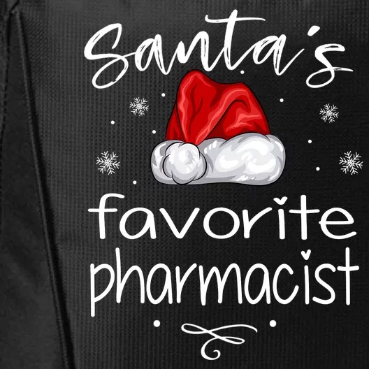 Santas Favorite Pharmacist Gift For Christmas City Backpack