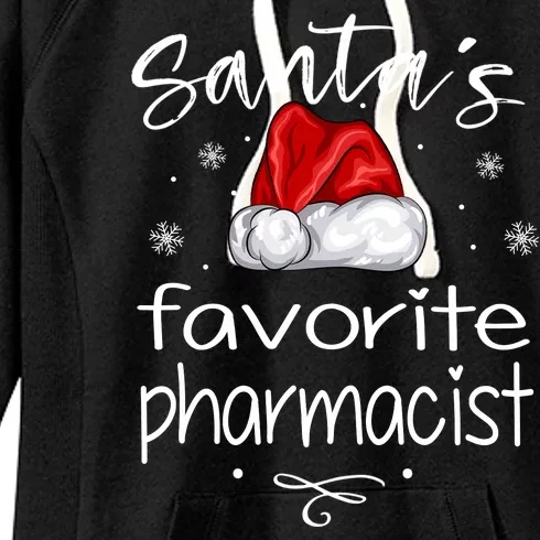 Santas Favorite Pharmacist Gift For Christmas Women's Fleece Hoodie