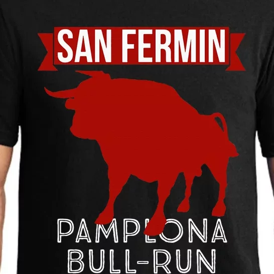 San Fermin Pamplona Bull Run Spain Bull Fighting Festival Pajama Set