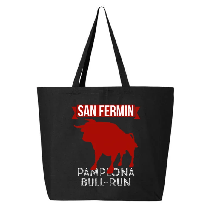 San Fermin Pamplona Bull Run Spain Bull Fighting Festival 25L Jumbo Tote