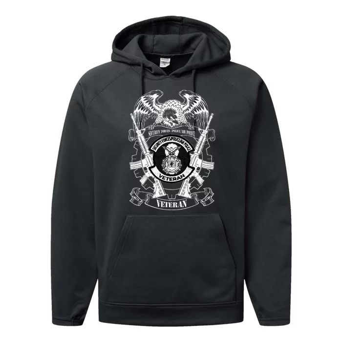 Security Forces Police Air Police Veteran Performance Fleece Hoodie